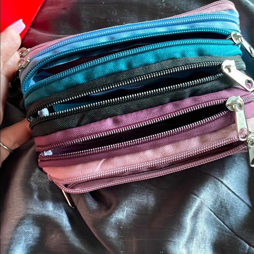 Colorful Multi-Zipper Pouch - Picture 7 of 7